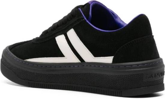 Lanvin x Future suède sneakers met vlakken Zwart