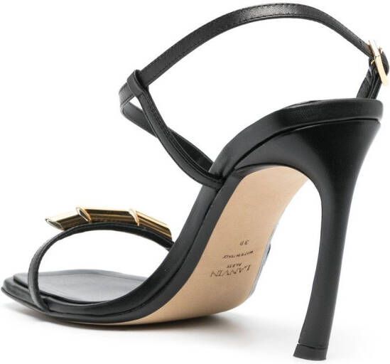 Lanvin Swing leren sandalen Zwart