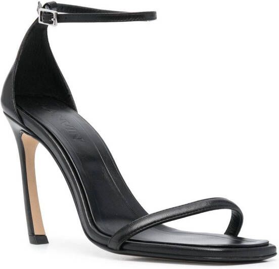 Lanvin Swing leren sandalen Zwart