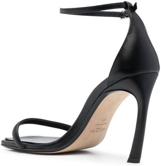 Lanvin Swing leren sandalen Zwart