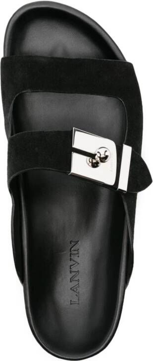 Lanvin Tinkle suède sandalen Zwart