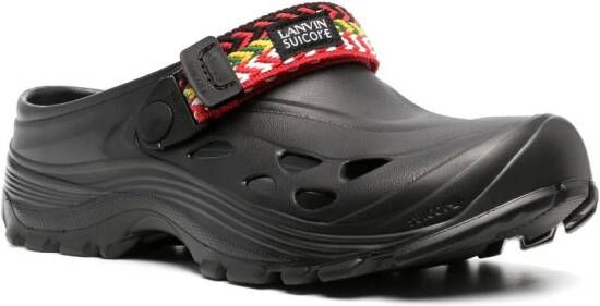 Lanvin x Suicoke Mok Curb slippers Zwart