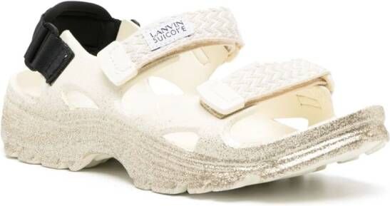 Lanvin x Suicoke Wake Curb sandalen Beige