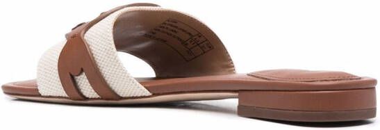 Lauren Ralph Lauren Alegra tweekleurige slippers Beige