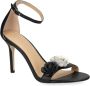 Lauren Ralph Lauren Allie 90 mm sandalen met bloemapplicatie Zwart - Thumbnail 2