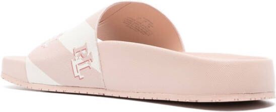 Lauren Ralph Lauren Slippers met logoprint Roze