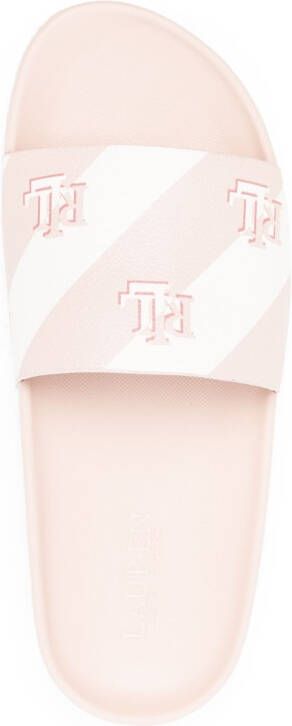 Lauren Ralph Lauren Slippers met logoprint Roze