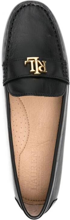 Lauren Ralph Lauren Barnsbury Driver leren loafers Zwart