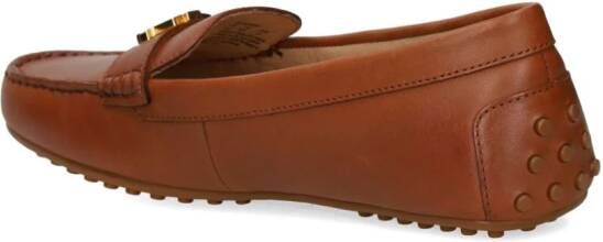 Lauren Ralph Lauren Barnsbury leren loafers Bruin