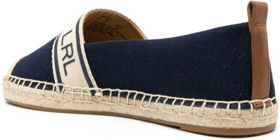 Lauren Ralph Lauren Caylee espadrilles met logoprint Blauw