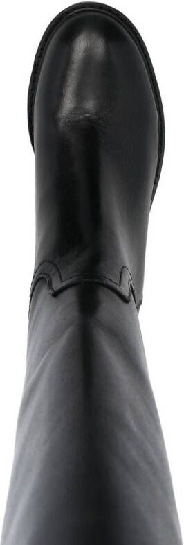 Lauren Ralph Lauren Elden laarzen met logo plakkaat Zwart