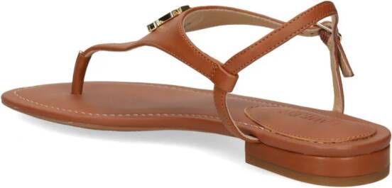 Lauren Ralph Lauren Ellington leren sandalen Bruin