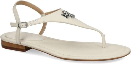 Lauren Ralph Lauren Ellington sandalen met hagedis-reliëf Wit