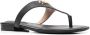 Lauren Ralph Lauren Leren sandalen Zwart - Thumbnail 2