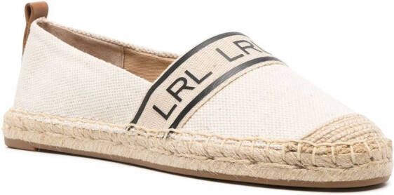 Lauren Ralph Lauren Espadrilles met logoprint Beige