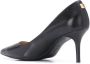 Lauren Ralph Lauren 70 mm kenmerkende leren pumps Zwart - Thumbnail 3