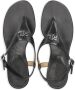 Lauren Ralph Lauren Westcott leren sandalen Zwart - Thumbnail 4