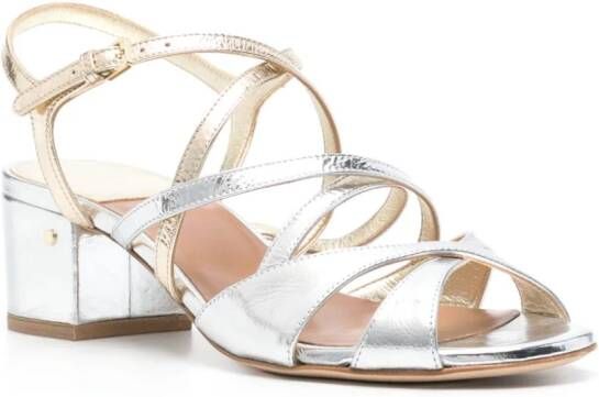 Laurence Dacade Janet 55 mm leren sandalen Zilver