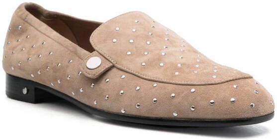 Laurence Dacade Loafers verfraaid met stras Beige