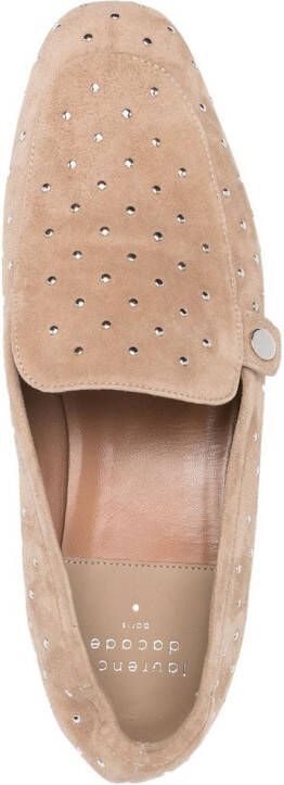 Laurence Dacade Loafers verfraaid met stras Beige