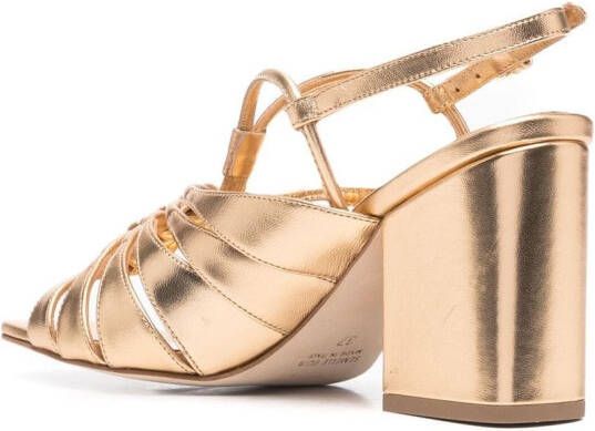 Laurence Dacade Sandalen met hoge blokhak Goud