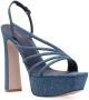 Le Silla Sandalen met plateauzool Blauw - Thumbnail 2