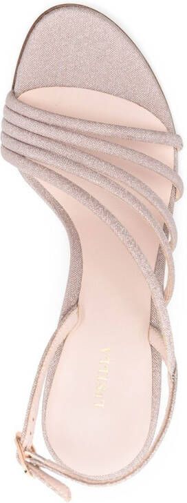 Le Silla Scarlet sandalen verfraaid met kristal Beige