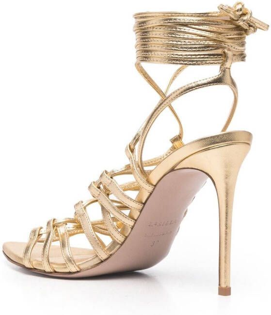 Le Silla Afrodite sandalen met bandjes Goud
