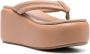 Le Silla Aiko sandalen met sleehak Bruin - Thumbnail 2