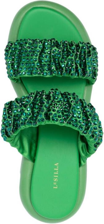 Le Silla Aiko verfraaide sandalen Groen