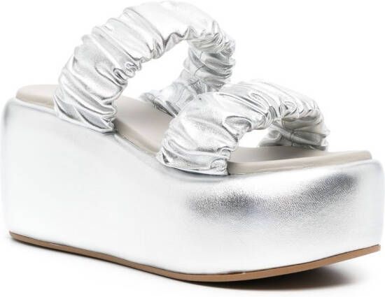 Le Silla Aiko sandalen met plateauzool Grijs