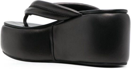Le Silla Aiko sandalen met sleehak Zwart