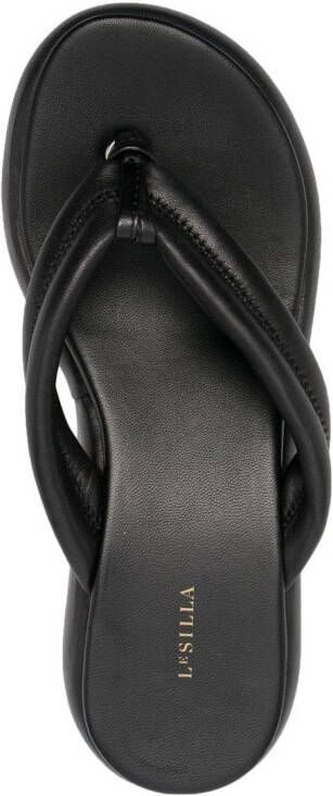 Le Silla Aiko sandalen met sleehak Zwart