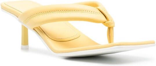 Le Silla Aiko sandalen met vierkante neus Geel