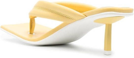 Le Silla Aiko sandalen met vierkante neus Geel