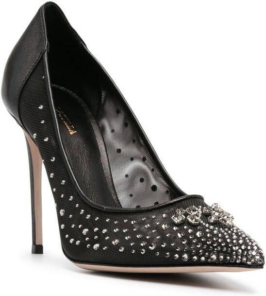 Le Silla Anastasia pumps verfraaid met kristallen Zwart