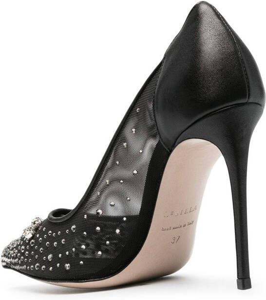 Le Silla Anastasia pumps verfraaid met kristallen Zwart