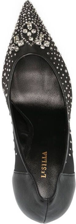 Le Silla Anastasia pumps verfraaid met kristallen Zwart