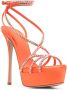 Le Silla Belen sandalen verfraaid met kristal Oranje - Thumbnail 2