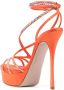 Le Silla Belen sandalen verfraaid met kristal Oranje - Thumbnail 3