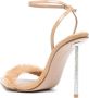 Le Silla Bella 105mm faux-fur sandals Beige - Thumbnail 3