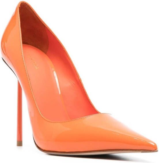Le Silla Bella leren pumps Oranje