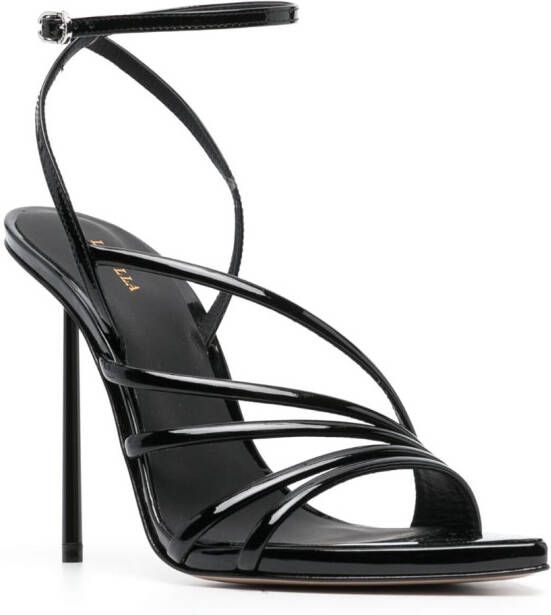 Le Silla Bella leren sandalen Zwart