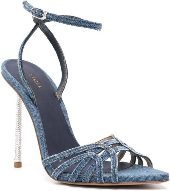 Le Silla Bella denim pumps Blauw