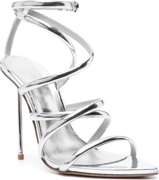 Le Silla Bella metallic sandalen Zilver