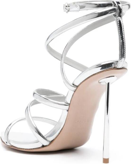 Le Silla Bella metallic sandalen Zilver