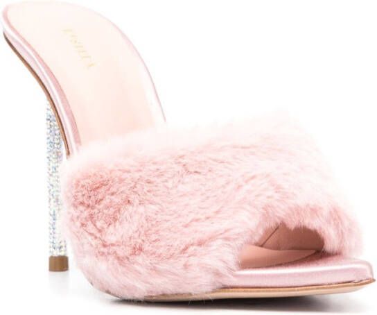Le Silla Bella muiltjes van imitatiebont Roze