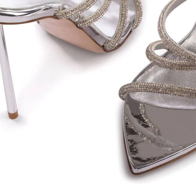 Le Silla Bella sandalen met stras Zilver