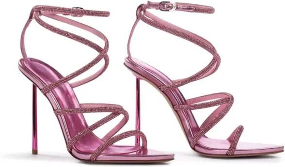 Le Silla Bella sandalen verfraaid met kristallen Roze