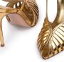 Le Silla Cage leren slingback pumps Goud - Thumbnail 4